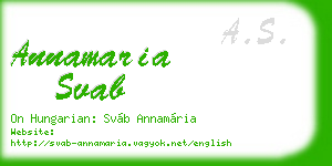 annamaria svab business card