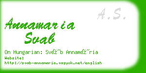 annamaria svab business card